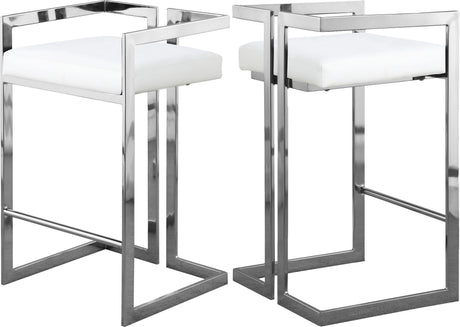 Ezra - Stool with Chrome Legs (Set of 2)