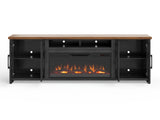 Essex - Fireplace TV Stand Console For TVs Up To 100" - Black, Whiskey