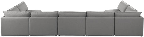 Mackenzie - Modular Sectional 7 Piece - Gray - Fabric