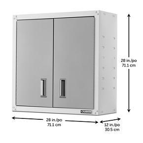 Ready-to-Assemble Full-Door Wall GearBox - Gray Slate