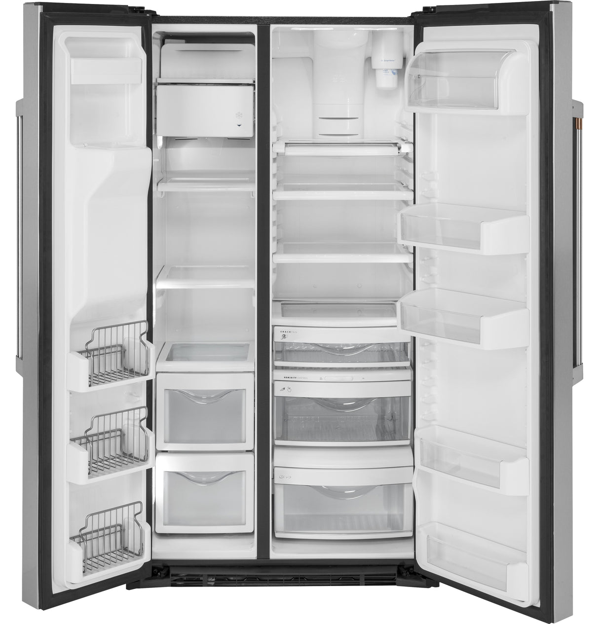 Caf(eback)(TM) 21.9 Cu. Ft. Counter-Depth Side-By-Side Refrigerator - (CZS22MP2NS1)