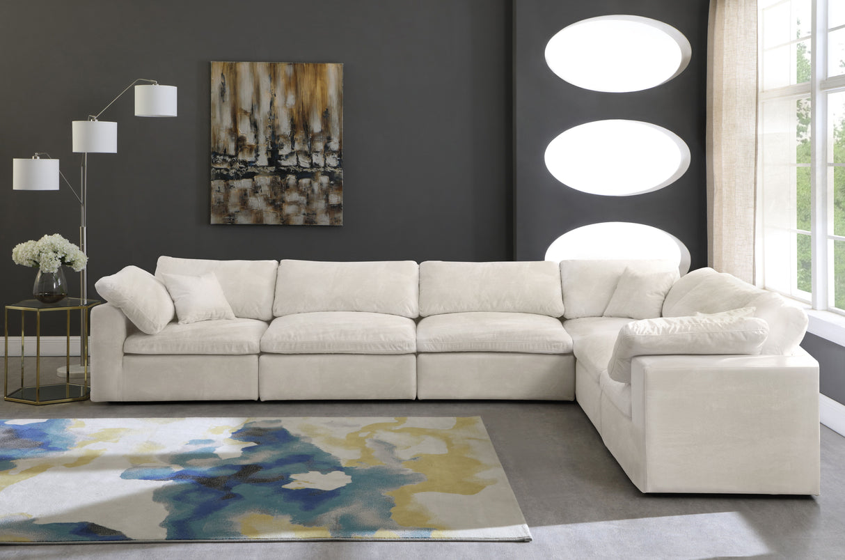 Cozy - Modular Sectional Cloud 6 Piece - Beige