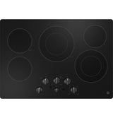 GE(R) 30" Built-In knob Control Electric Cooktop - (JEP5030DTBB)