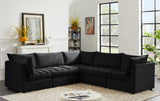 Jacob - Modular Sectional 5 Piece - Black - Fabric