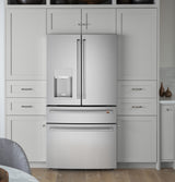 Caf(eback)(TM) ENERGY STAR(R) 27.8 Cu. Ft. Smart 4-Door French-Door Refrigerator - (CVE28DP2NS1)