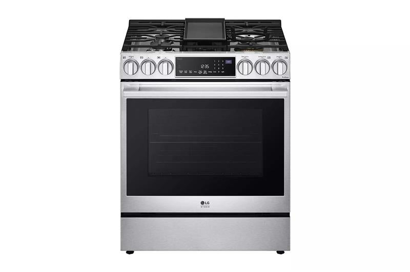 LG STUDIO 6.3 cu. ft. InstaView(R) Gas Slide-in Range with ProBake Convection(R) and Air Fry - (LSGS6338F)