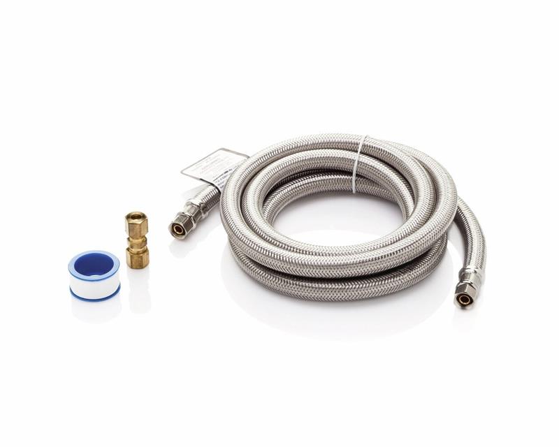 6' Long Stainless Steel Braided Refrigerator Water Supply Line - (M5304437642)