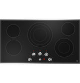 GE(R) 36" Built-In Knob Control Electric Cooktop - (JEP5036STSS)