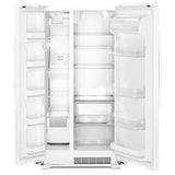 33" Wide Side-By-Side Refrigerator - 22 Cubic Feet - White