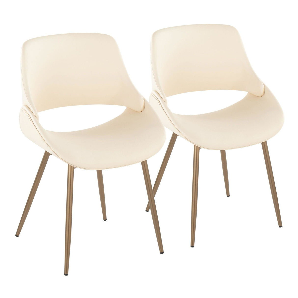 Fabrico - Chair (Set of 2) - Bronze Legs