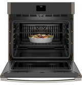 GE(R) 30" Smart Built-In Self-Clean Convection Single Wall Oven with Never Scrub Racks - (JTS5000ENES)