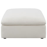 Hobson - Square Upholstered Ottoman - Ivory