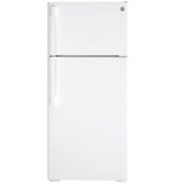 GE(R) ENERGY STAR(R) 16.6 Cu. Ft. Top-Freezer Refrigerator - (GTE17GTNRWW)