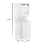 3.5 Cubic Feet Electric Stacked Laundry Center 9 Wash cycles And AutoDry