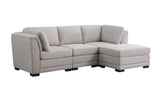 Kristin - Linen Fabric Reversible Sectional Sofa