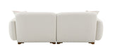 Darius - Boucle Sofa With 2 Toss Pillows - Beige