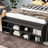 Bed With Bookcase Headboard, Under Bed Storage Drawers And Bed End Storage Case