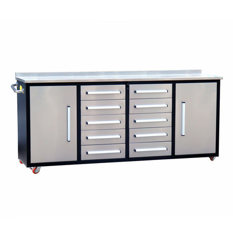 Storage Cabinets With Workbench (10 Drawers & 2 Cabinets)