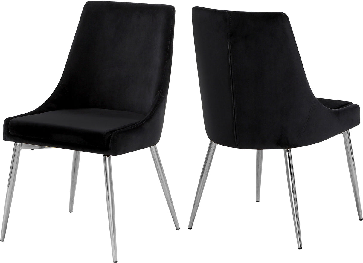 Karina - Dining Chair with Chrome Legs (Set of 2)