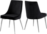 Karina - Dining Chair with Chrome Legs (Set of 2)