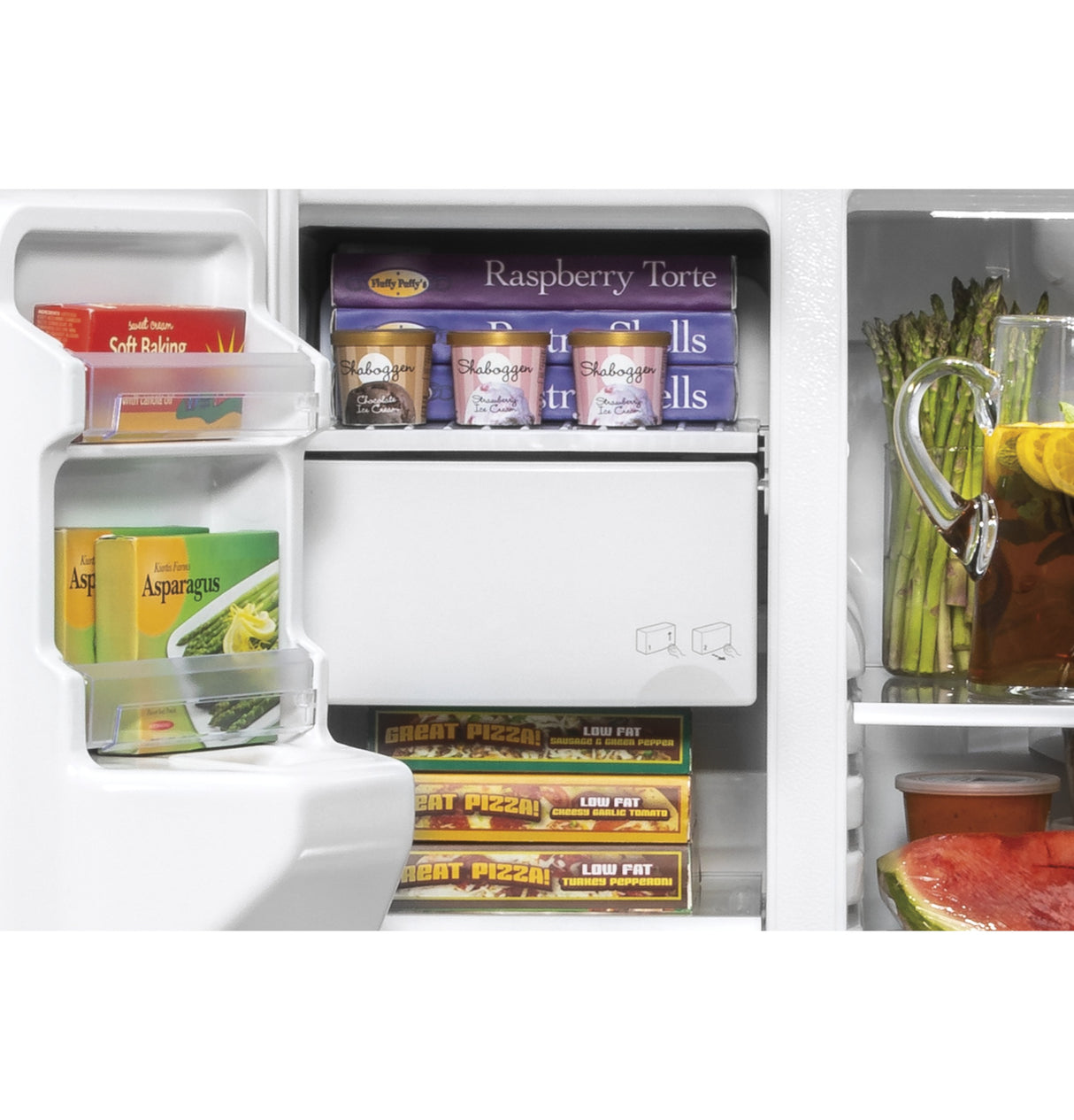 GE(R) 25.1 Cu. Ft. Side-By-Side Refrigerator - (GSS25IGNWW)