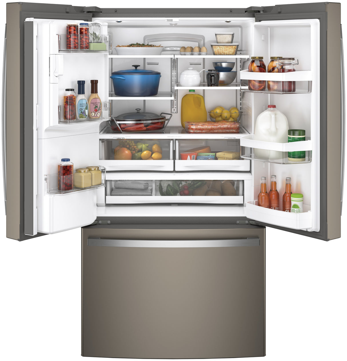 GE(R) ENERGY STAR(R) 27.7 Cu. Ft. French-Door Refrigerator - (GFE28GMKES)