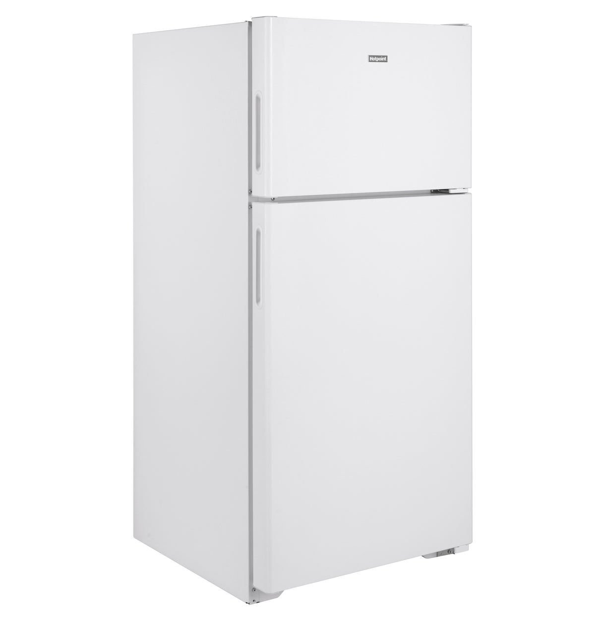 Hotpoint(R) ENERGY STAR(R) 15.6 Cu. Ft. Recessed Handle Top-Freezer Refrigerator - (HPE16BTNRWW)