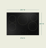 Caf(eback)(TM) 30" Touch-Control Electric Cooktop - (CEP90301TBB)