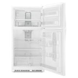 33" Wide Top Freezer Refrigerator - 21 Cubic Feet - White - 66,25" Height