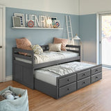 Darcie - Captain Bed - Gray Finish