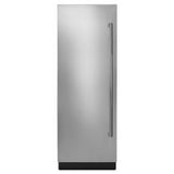 30" Built-In Column Freezer With Rise Panel Kit, Left Swing