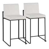 Fuji - Contemporary Modern Elegance, High Back Counter Stool