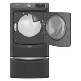 Front Load Electric Dryer With Extra Power And Quick Dry Cycle - 7.3 Cubic Feet - Volcano Black