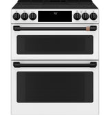 Caf(eback)(TM) 30" Smart Slide-In, Front-Control, Radiant and Convection Double-Oven Range - (CES750P4MW2)