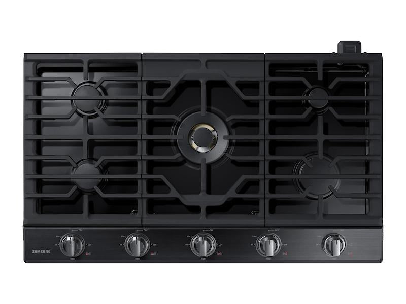 36" Smart Gas Cooktop with 22K BTU Dual Power Burner in Black Stainless Steel - (NA36N7755TG)