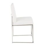 Fuji - High Back Dining Chair - Stainless Steel (Set of 2)