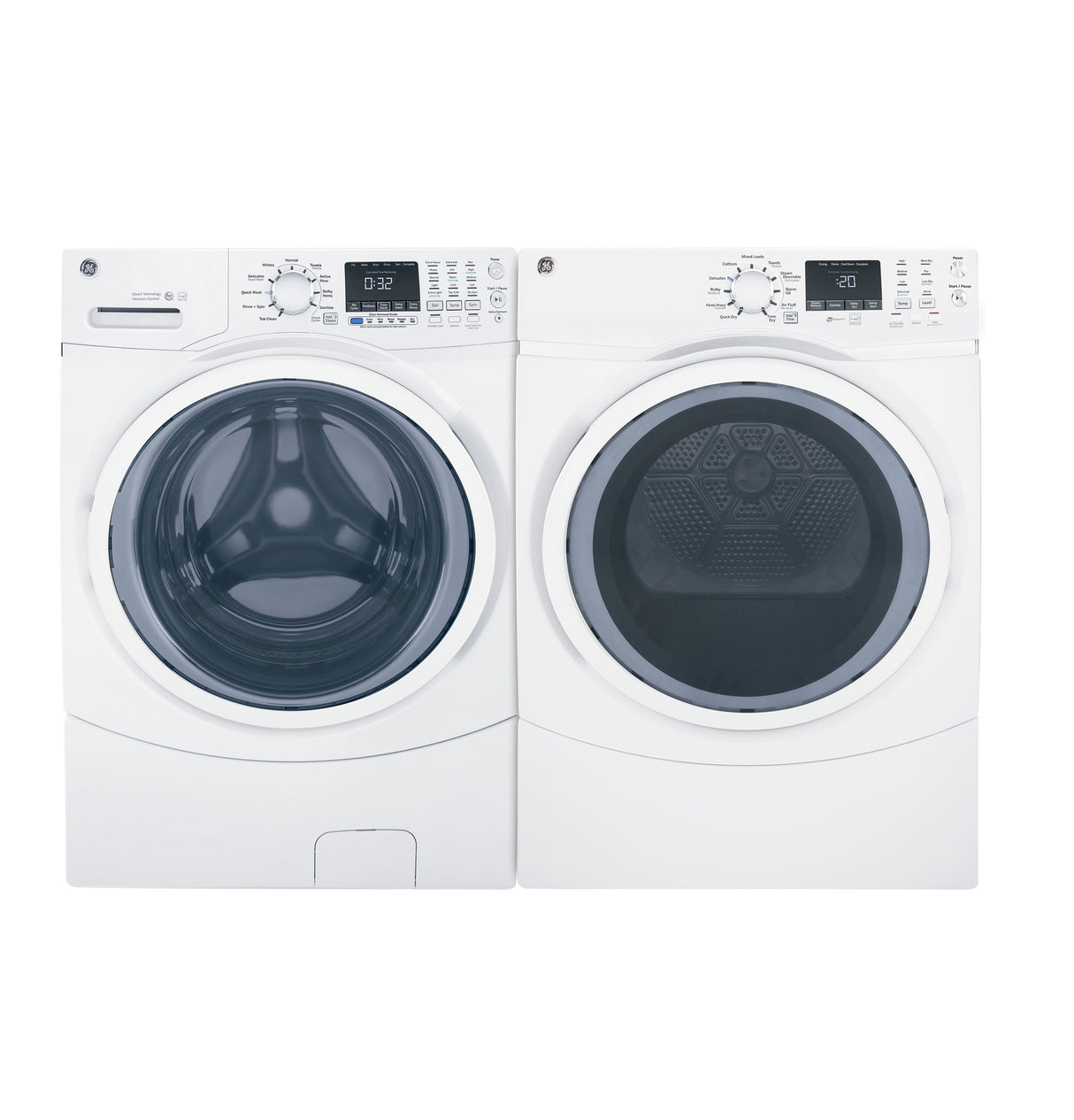 GE(R) ENERGY STAR(R) 4.5 cu. ft. Capacity Front Load Washer with Steam - (GFW450SSMWW)