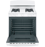 GE(R) 30" Free-Standing Front Control Gas Range - (JGBS10DEMWW)