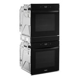 5.8 Cubic Feet 24" Double Wall Oven With Convection - Black