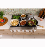 Caf(eback)(TM) 36" Commercial-Style Gas Rangetop with 6 Burners (Natural Gas) - (CGU366P3TD1)