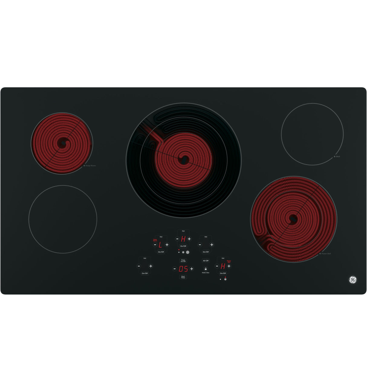 GE(R) 36" Built-In Touch Control Electric Cooktop - (JP5036DJBB)