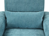 Valentina - Chenille Loveseat With Metal Legs And Throw Pillows