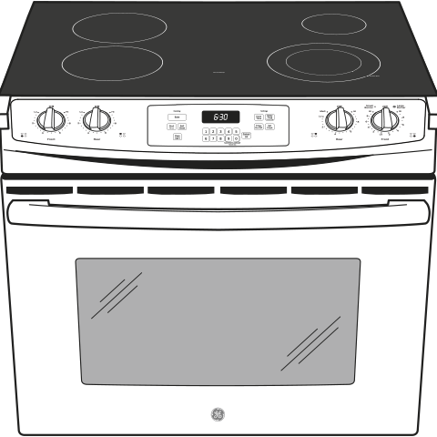 GE(R) 30" Drop-In Electric Range - (JD630DFWW)