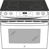 GE(R) 30" Drop-In Electric Range - (JD630DFBB)