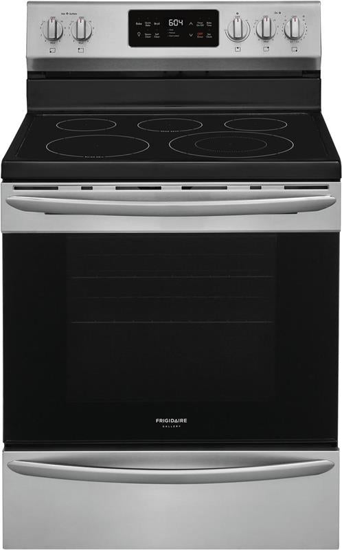 Frigidaire Gallery 30" Freestanding Electric Range with Steam Clean - (GCRE3038AF)