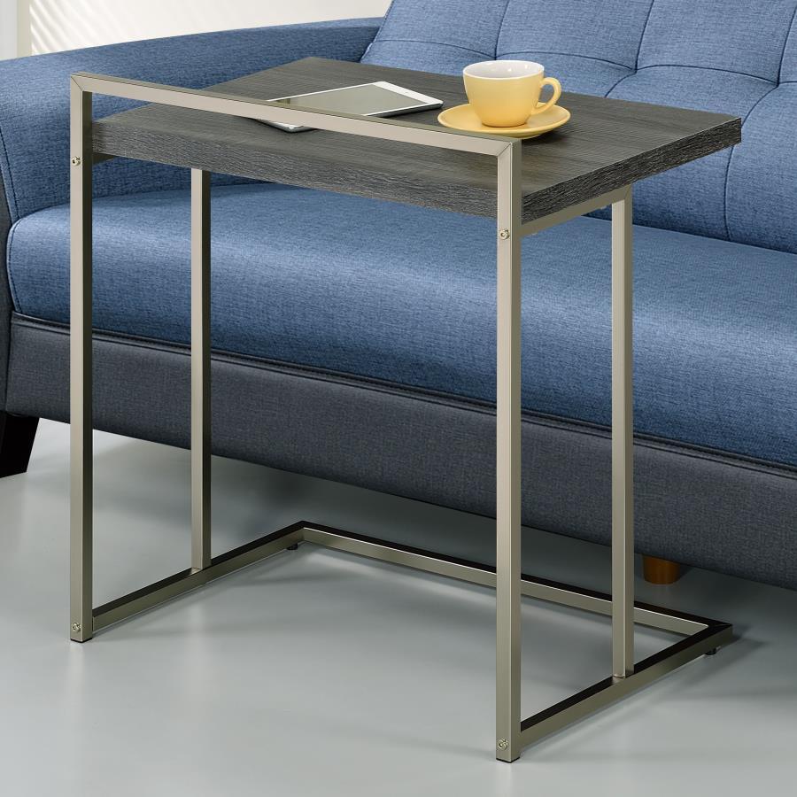 Dani - Rectangular C-Shaped Sofa Side Table