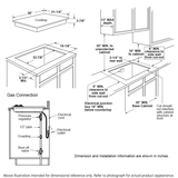 GE(R) 36" Built-In Gas on Glass Cooktop with 5 Burners and Dishwasher Safe Grates - (JGP5536SLSS)