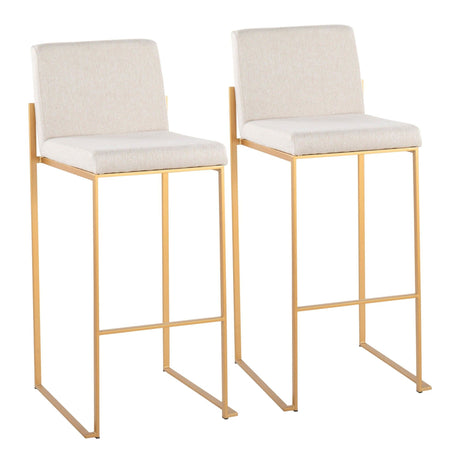 Fuji - High Back Barstool Set