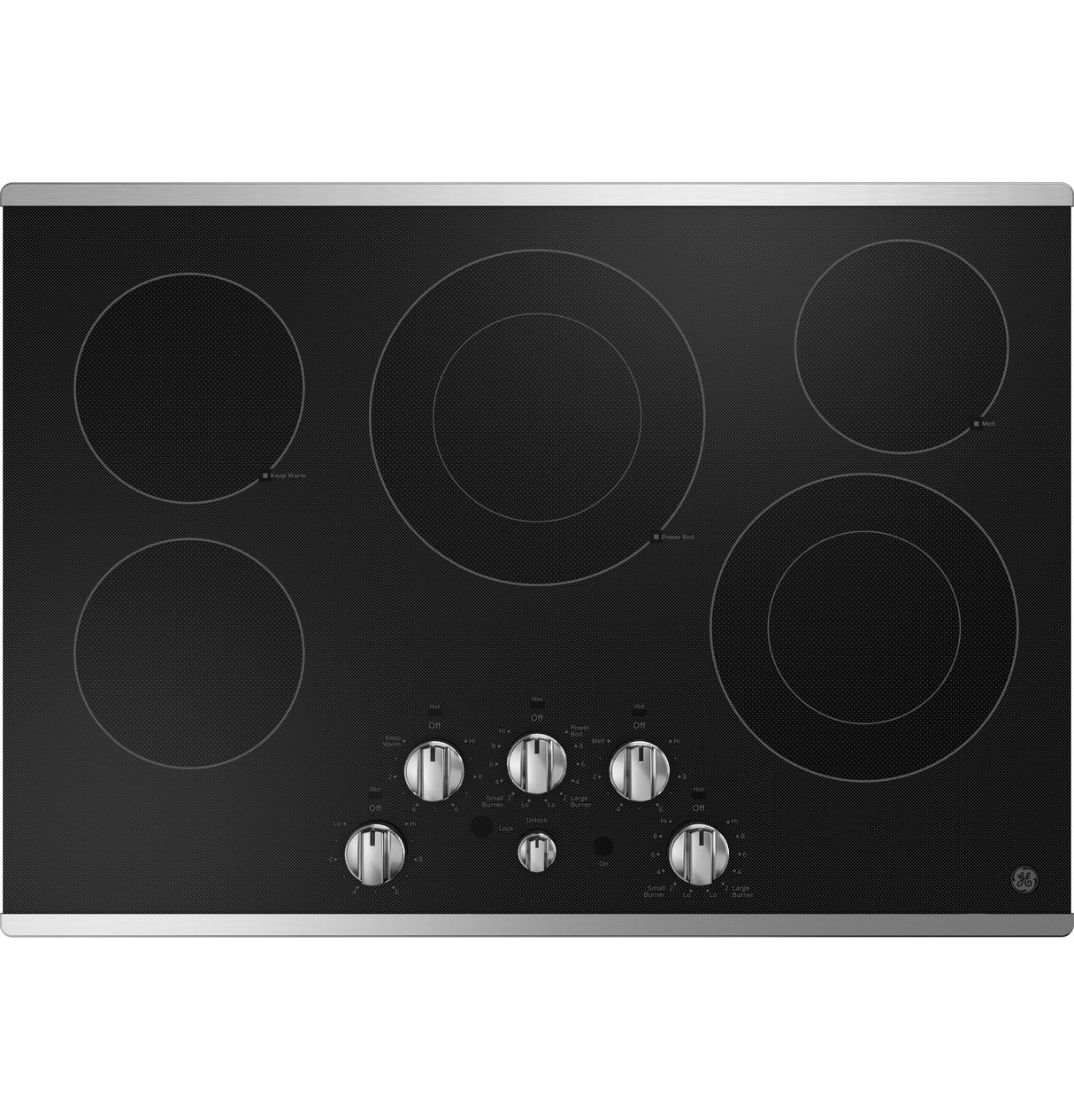 GE(R) 30" Built-In knob Control Electric Cooktop - (JEP5030STSS)