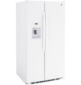 GE(R) ENERGY STAR(R) 25.3 Cu. Ft. Side-By-Side Refrigerator - (GSE25GGPWW)